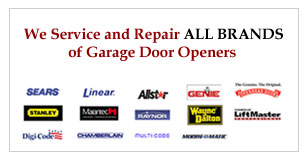 We Service and Repair All brand of garage door openeers